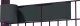 Taśma ogrodzeniowa 19cm x 35m Shark Tools + 20 sztuk klipsów - antracytowa 16