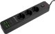 Proove Power Strip 2m 3000W Power Socket P-03 (3xAC + 4xUSB + 2xType-C) black 1