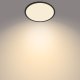 Surface LED light PHILIPS SUPERSLIM, IP44, 18 W, 2700 K, 1500 lm, dimmable, black, O29 cm 3