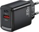 Boste Pocket Power Series | Szybka ładowarka sieciowa, USB-A + USB typ C, 20W, PD, QC, Czarny 10