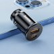 Boste Glossy Bulet Series | Szybka ładowarka samochodowa, USB-C, USB-A 45W, Uniwersalna, PPS, PD, QC 1