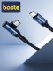 Boste Elastic Elbow Series Fast Charging Data Cable USB-C to USB-C 100W 2m Blue 11