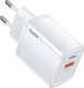 Boste Pocket Power Series | Szybka ładowarka sieciowa, USB-A + USB typ C, 20W, PD, QC, Biały 2