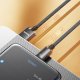 Boste Gemstone Series Fast Charging Data Cable USB-A to USB-C 6A 1m Brushed Black 5