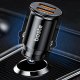 Boste Glossy Bulet Series | Ładowarka samochodowa, Szybka, 2x USB-A 30W, Uniwersalna 4
