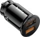 Boste Glossy Bulet Series | Ładowarka samochodowa, Szybka, 2x USB-A 30W, Uniwersalna 8