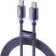 Boste Gemstone Series Fast Charging Data Cable USB-C to USB-C 100W 2m Brushed Purple 11