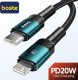 Boste Beauty Armor Series Fast Charging Data Cable USB-C to iP 20W 2m Green 1