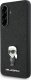 Etui Karl Lagerfeld Fixed Glitter Ikonik Logo Metal Pin do Samsung Galaxy A36 czarny 1