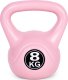 Kettlebell kettle 8 kg do ćwiczeń hantla kula odważnik obciążenie ciężar fitness różowy ModernHome 1