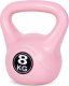 Kettlebell kettle 8 kg do ćwiczeń hantla kula odważnik obciążenie ciężar fitness różowy ModernHome 3