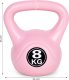 Kettlebell kettle 8 kg do ćwiczeń hantla kula odważnik obciążenie ciężar fitness różowy ModernHome 8