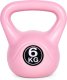 Kettlebell kettle 6 kg do ćwiczeń hantla kula odważnik obciążenie ciężar fitness różowy ModernHome 2
