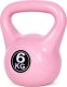 Kettlebell kettle 6 kg do ćwiczeń hantla kula odważnik obciążenie ciężar fitness różowy ModernHome 4