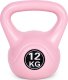 Kettlebell kettle 12 kg do ćwiczeń hantla kula odważnik obciążenie ciężar fitness różowy ModernHome 1