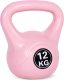 Kettlebell kettle 12 kg do ćwiczeń hantla kula odważnik obciążenie ciężar fitness różowy ModernHome 2