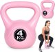 Kettlebell kettle 4 kg do ćwiczeń hantla kula odważnik obciążenie ciężar fitness różowy ModernHome 1