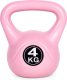 Kettlebell kettle 4 kg do ćwiczeń hantla kula odważnik obciążenie ciężar fitness różowy ModernHome 2