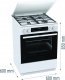 Gas stove with electric oven Gorenje GKS6C71WF 2