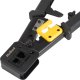 Rebel Tools Zaciskarka zaciskacz wtyków przelotowych RJ45 RJ12 RJ11 6/8P Rebel 4