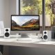 Głośniki do komputera bluetooth Laudberg XS1W 2.0 Białe 80W pilot HDMI ARC USB DAC 1