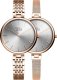 Zegarek damski Pierre Ricaud P22061.9117Q-SET różowe złoto 4