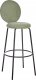 Beliani Krzesło barowe Zestaw 2 Boucle Jasnozielony EMERY 5