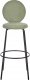 Beliani Krzesło barowe Zestaw 2 Boucle Jasnozielony EMERY 6