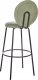 Beliani Krzesło barowe Zestaw 2 Boucle Jasnozielony EMERY 7