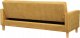 Beliani Sofa rozkładana żółta VEHKOO 8