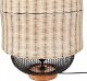 Lampa stołowa Beliani Lampa stołowa rattanowa z czarnym TANGANYIKA 7