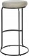 Beliani Krzesło barowe Zestaw 2 Jasnoszary MILROY 5