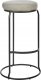 Beliani Krzesło barowe Zestaw 2 Jasnoszary MILROY 6