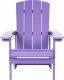 Beliani Krzesło ogrodowe MDF Purpurowy ADIRONDACK 4