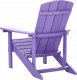 Beliani Krzesło ogrodowe MDF Purpurowy ADIRONDACK 5
