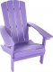 Beliani Krzesło ogrodowe MDF Purpurowy ADIRONDACK 6