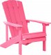 Beliani Krzesło ogrodowe MDF Różowy ADIRONDACK 1