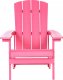 Beliani Krzesło ogrodowe MDF Różowy ADIRONDACK 4