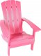 Beliani Krzesło ogrodowe MDF Różowy ADIRONDACK 6