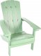 Beliani Krzesło ogrodowe MDF Jasnozielony ADIRONDACK 6