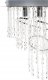 Lampa wisząca Beliani Żyrandol kryształowy ⌀ 45 cm srebrny ESMELLE 5