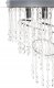 Lampa wisząca Beliani Żyrandol kryształowy ⌀ 35 cm srebrny ESMELLE 5