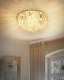 Lampa wisząca Beliani Żyrandol metalowy srebrny DORNAS 1