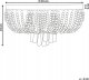 Lampa wisząca Beliani Żyrandol metalowy srebrny DORNAS 2