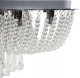 Lampa wisząca Beliani Żyrandol metalowy srebrny DORNAS 4