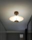 Lampa wisząca Beliani Lampa wisząca LED metalowa z pilotem czarna AFRAM 1