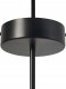 Lampa wisząca Beliani Lampa wisząca LED metalowa z pilotem czarna AFRAM 5