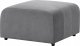 Beliani Otomana welurowa szara FALSTERBO 4