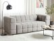 Beliani Sofa 3-osobowa boucle szara MULLOLA 2