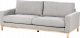 Beliani Sofa 3-osobowa szara SIGGARD 4